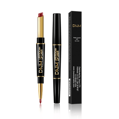 2-in-1 Waterproof Matte Nude Lip Liner & Lipstick Pencil