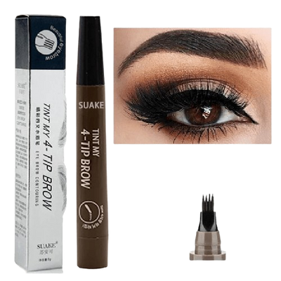 Dark Brown 4-Point Waterproof Eyebrow Pencil"