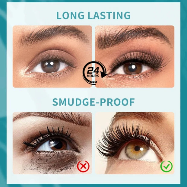 3D Mascara Waterproof Long-Lasting Lash Cool Black Eyelashes